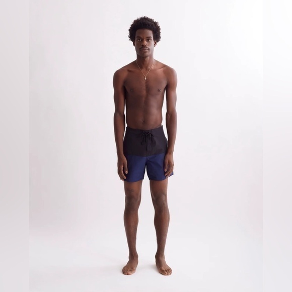 Saturdays New York Men’s colorblock board shorts swim trunks